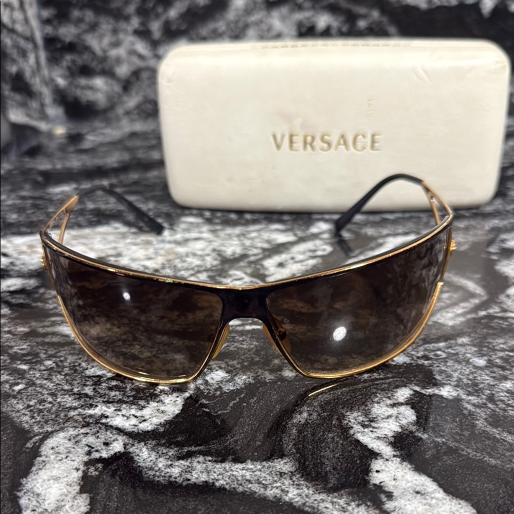 Versace Gold Sunglasses